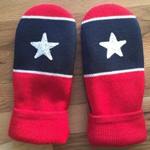 Lone Star Felted Wool Mittens - Pure Virgin Wool